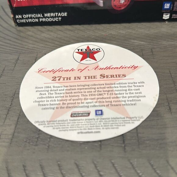 1934 Texaco 7-23 GMC Tanker.  New in Box - Picture 3 of 7